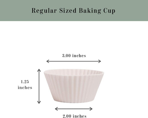 The Silicone Kitchen Reusable Silicone Baking Cups, Non-Toxic, BPA Free, Dishwasher Safe, Regular, Pack of 12, Designer