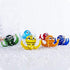 H&D HYALINE & DORA Multicolor Octopus Art Glass Blown Mini Sea Animal Figurine, Set of 6