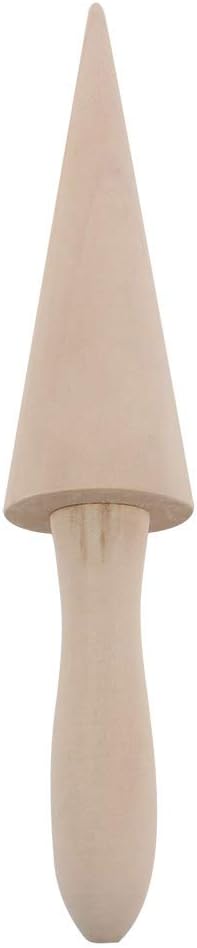 Wooden Waffle Cone Roller, Ice Cream Cone DIY Cooking Tool, Pastry Roll Cake Decorating Accessory