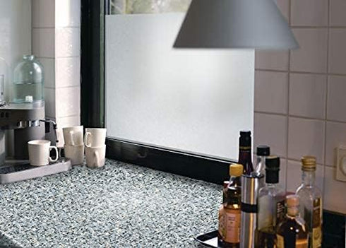 d-c-fix Self-Adhesive Privacy Glass Window Film, Milky, 17" x 78" Roll, 346-0211