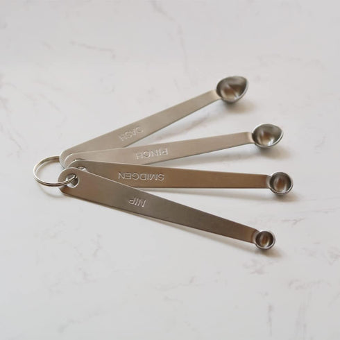Mini Measuring Spoons Set | Small Stainless Steel Teaspoon for Cooking and Baking, Suitable for Tiny Ingredients