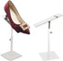 VIDAYA Countertop Set 2 Silver Display Stand, Stainless Steel Shoe Risers Adjustable Retail Supplies, Rack