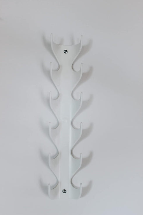 Multi-Functional Vertical Hooks, Made in The USA for Simple Organization (White)