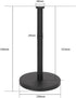 Weighted Paper Towel Holder Countertop Stainless Steel Napkin Holder for Large Roll Free Standing Paper Towel Roll Holder with Heavy Base Standing Vertical Paper Holder for Kitchen Rv (Matte Black)