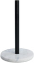 African Genuine Marble Paper Towel Holder, 6" Metal Rod Stand for Kitchen Organization, Fits Standard Size Rolls (Namib