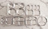 Korean Stainless Steel Divided Plates, Kids Tray, BPA Free 3 Compartment Plate, Set of 2 Silver