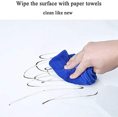 CiCiwind Clear Glossy Contact Paper, Self Adhesive Film Covering, Removable Protective Shelf Drawer Liner, 17.7" x 9.8'