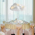3 Set 3D Artificial Cloud LED Light Decorations Hanging Cloud Baby Shower Table Centerpiece DIY Kit for Ceiling Room
