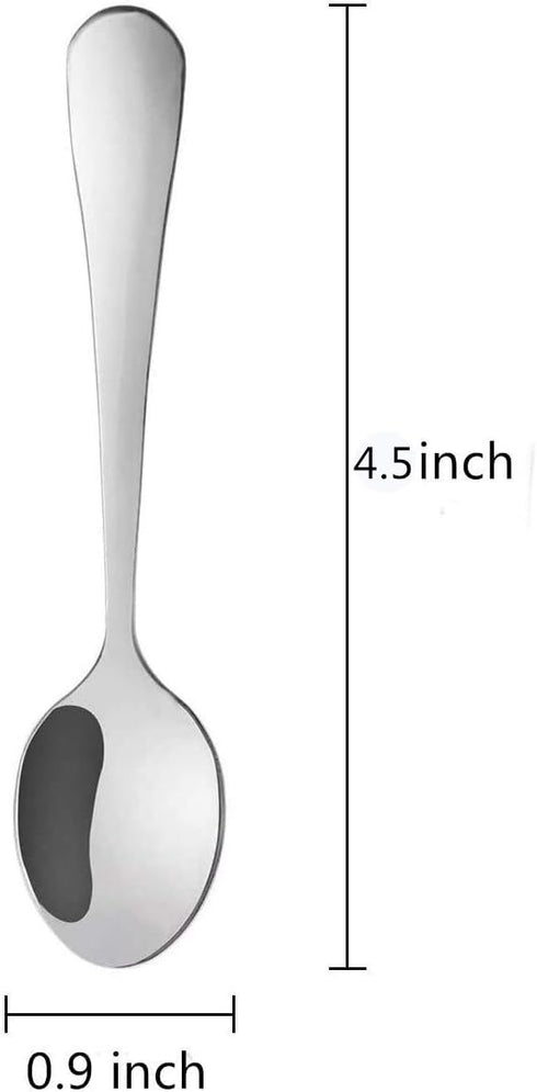 20 Pieces Stainless Steel Demitasse Espresso Spoons - 4.5 Inches Mini Coffee Spoons
