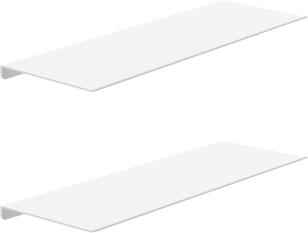 MKO 16" Floating Shelves for Wall, Metal Wall Mounted Shelf for Bathroom,