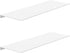MKO 16" Floating Shelves for Wall, Metal Wall Mounted Shelf for Bathroom,