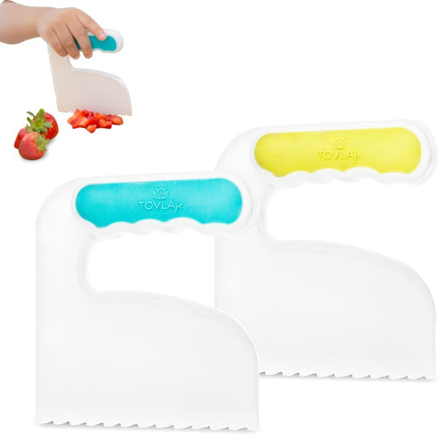 TOVLA JR. Kids' Cutting Set, Montessori Safe Kitchen Knives for Cooking, Kitchen Safety for Toddlers