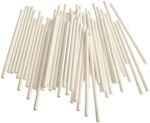 Cake Pop Sticks, 8" Paper Sticks for Lollipops, Candy Apples, 100/Pack, Bake Shop Supply