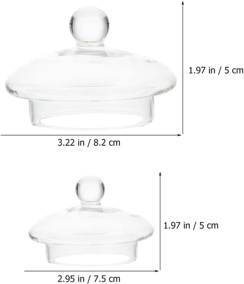 UPKOCH Tea Steeper Tea Steeper 4 Pack Glass Teapot Lid Replacement Teapot Strainer Covers Tea Filters Lids Tea Steepers Covers Teapot Spare Part Glass Pot Glass Tea Kettle by UPKOCH