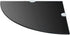 vidaXL Black Tempered Glass Corner Wall Shelf - Compact Design