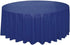 True Navy Blue Solid Round Plastic Table Cover (84") 1 Count - Premium Quality & Elegant Design for Events