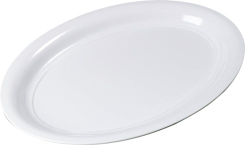 Carlisle FoodService Products Displayware Plastic Catering Platter, 21" x 15", White