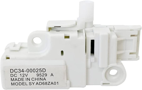 DC34-00025D DC12V Washing Machine Door Lock Switch Assembly for Samsung Washer, Door Lock Replacement Parts
