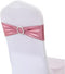 Tvoip 10PCS Chair Cover Stretch Band with Buckle Slider Sashes Bow Wedding Banquet