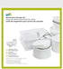 Honey-Can-Do SFT-01630 5-Piece Dinnerware Storage Set, White