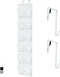 GORILLA GRIP Over the Door Shoe Organizer, 12 Large Breathable Mesh Pockets,