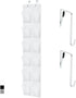 GORILLA GRIP Over the Door Shoe Organizer, 12 Large Breathable Mesh Pockets,