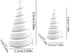 White,Coil Winding Jig for Electroculture Gardening Electro Culture Copper Gardening Antenna Jig Making Tool for Growing Garden Plants and Vegetables Garden Tool Sets