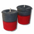 PROTECTION BLEND Palo Santo Sandalwood Scent Red Black Votive Candle for Protection, Mini Spell Candles, Strong Scented