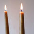 Candlestock 8 Inch Real Bayberry Taper Candle Pair, Pure Bayberry and 100% USA Beeswax Blend, Dripless