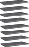 vidaXL Engineered Wood Bookshelf Boards - High Gloss Gray Replacements, Durable Storage