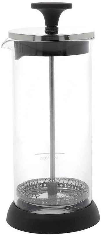 La Cafetire 400ml Glass Milk Frother, Black