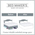 Bed Maker’s Never Lift Your Mattress Microfiber Wrap-Around Bed Skirt, Classic 14 Inch Drop Length, Twin, White