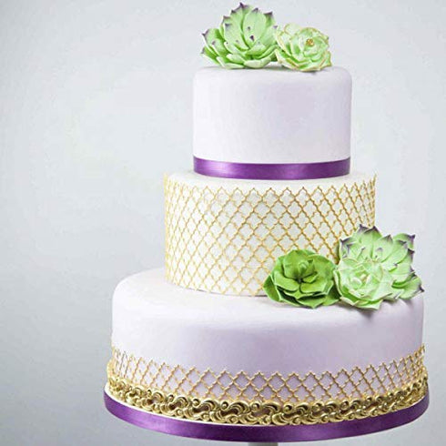 Set 3 Global Sugar Art Succulents Sugar Cake Flowers, of by Chef Alan Tetreault