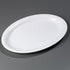 Carlisle FoodService Products Displayware Plastic Catering Platter, 21" x 15", White