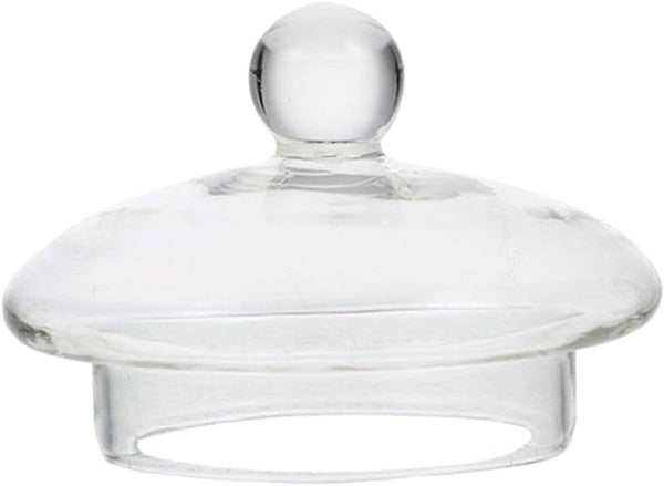Kichvoe Glass Teapot Lid Replacement, Clear Accessory for Home Kitchen Teapots, 2.55x2.55x1.77in, Fits 400ml Glass