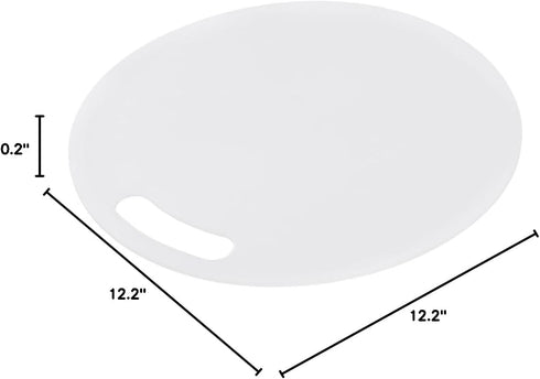 uxcell Plastic Kitchen Round Dual Side Cutting Mats for Fruit, Vegetable, and Meat Chopping