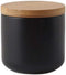 Ceramics Food Storage Jar with Airtight Seal Bamboo Lid, Simple Kitchen Canister for Coffee, Sugar, Tea