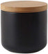 Ceramics Food Storage Jar with Airtight Seal Bamboo Lid, Simple Kitchen Canister for Coffee, Sugar, Tea