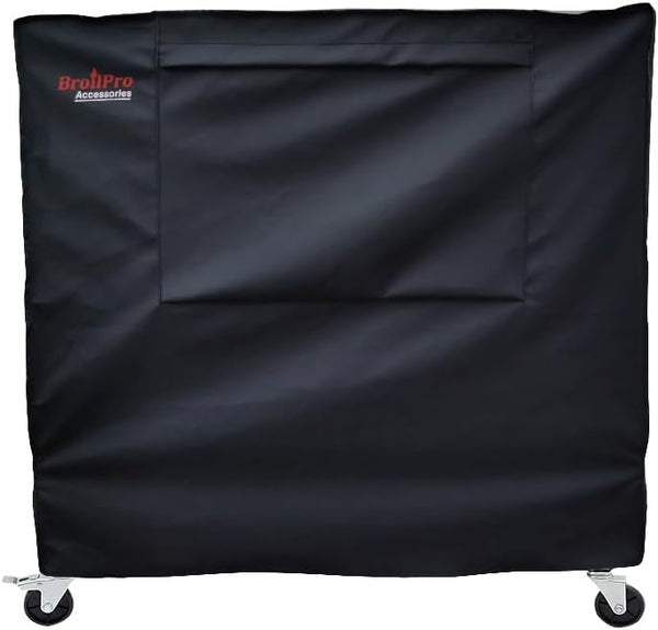 BroilPro Accessories Waterproof 80-100 Qt Rolling Cooler Cart Cover Fits Most Patio Ice Chest