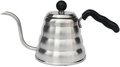 Mixpresso Gooseneck Pour Over Coffee Kettle, Barista Pour Control Design, Ideal for Coffee and Tea, High-Grade Stainless Steel I 1.2 Liter (40 OZ), Induction Cooker Stovetop Kettle (Stainless Steel) by Mixpresso