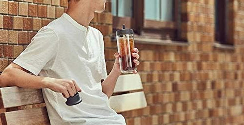 KINTO Togo Bottle, 16.9 fl oz (480 ml), White, Lightweight Water Bottle with Straw, Dishwasher Safe