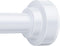 TEECK Adjustable Spring Tension Shower Curtain Rod, 27-76 inch, Never Rust Anti-Slip for Bathroom, Easy to Use, White