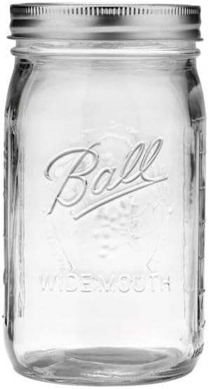 Ball Quart Jar - 32oz - Wide Mouth - Set of 2 - Silver Lid
