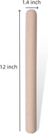 12-inch Wooden Rolling Pin for Baking, French Wood Dough Roller for Pizza, Pie, Cookie, and Pastry