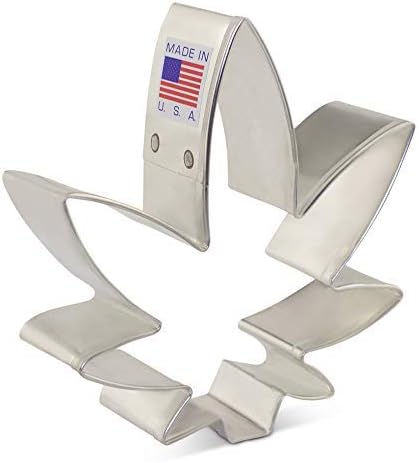 Ann Clark Cookie Cutters Marijuana Weed Leaf Cookie Cutter, 3.5" for 4/20 Gift, Made in USA