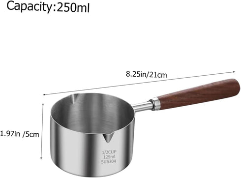 Small Oil Picnic Cookware Pot, Pouring Pot for Seasoning, Melting, and Cooking
