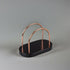 Wood Napkin Holder for Tabletop, Chestnut Wood with Black Copper Wire, Tissue Paper Dispenser