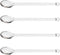 4 Pcs Clear Glass Tea Spoon, Long Handle Stirring Spoon for Coffee, Iced Tea, Cocktail, Dessert