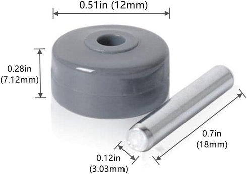 Vacuum Cleaner Replacement Wheels for Shark Navigator Rotator Models NV341, NV350, NV351, NV352, NV355, NV356e, NV500, NV501, NV502 More (2 Pairs) by VYH