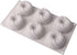 6 Cavity Swirl Shapes Silicone Cake Mold, Baking Tools for Chocolate Cookies and Ice Cream